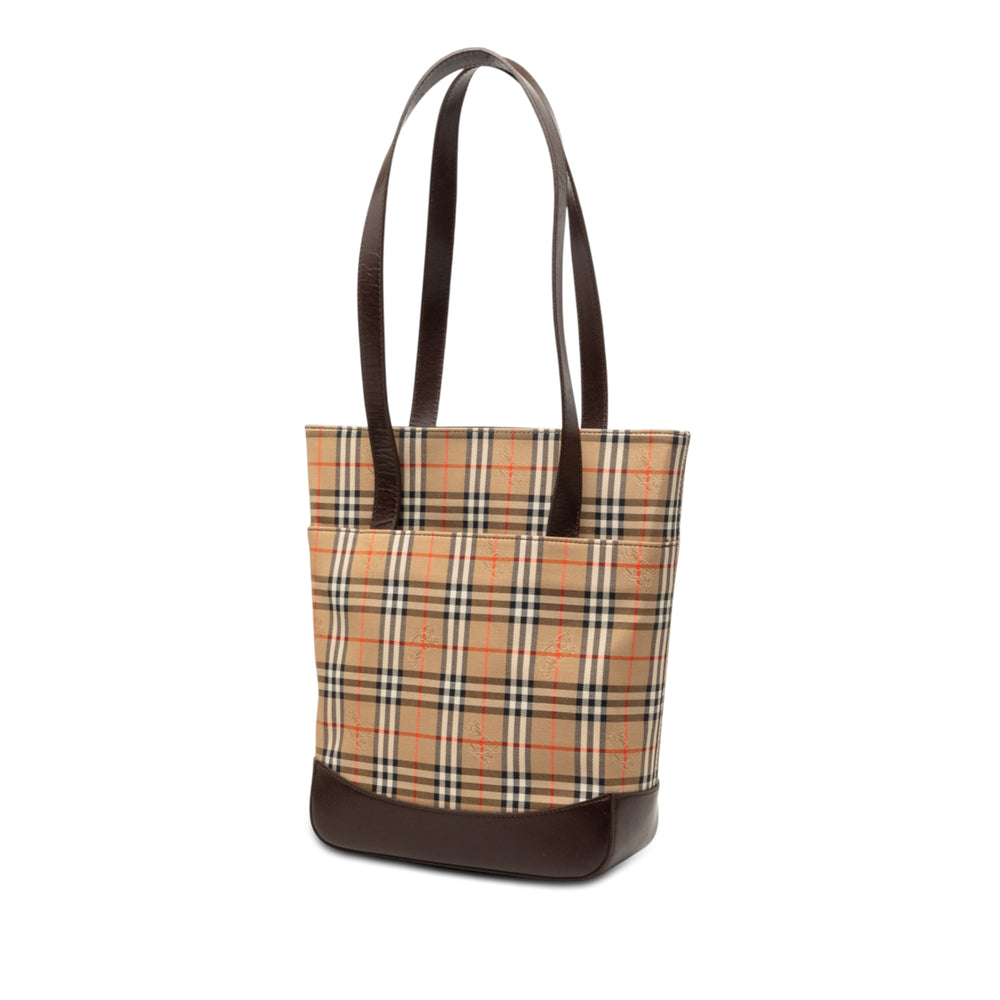 Burberry Haymarket Check Cabas Beige – vue 2 – GABY PARIS