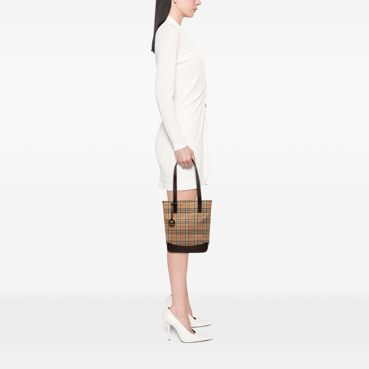 Burberry Haymarket Check Cabas Beige – vue 7 – GABY PARIS