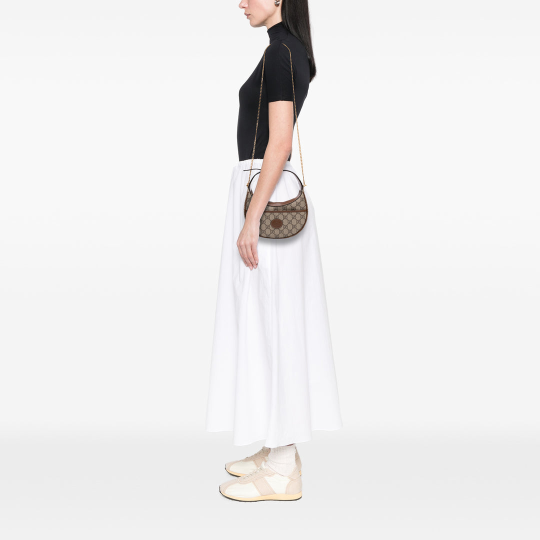 Half Moon Sac Mini GG Supreme Beige