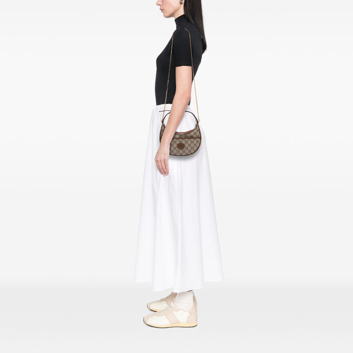 Half Moon Sac Mini GG Supreme Beige