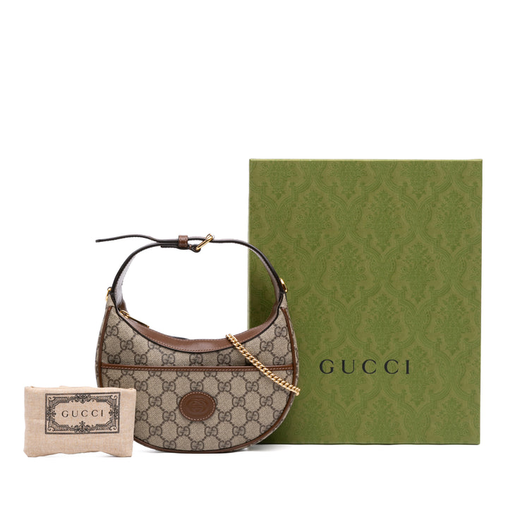 Half Moon Sac Mini GG Supreme Beige