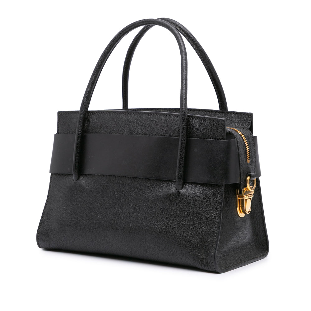 Madras Fiocco Bow Satchel Black - Gaby Paris