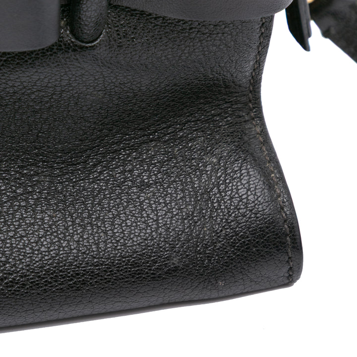 Madras Fiocco Bow Satchel Black - Gaby Paris
