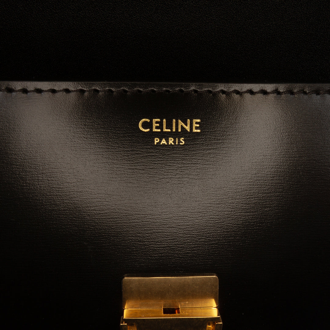 Celine brillant Cuir de veau Triomphe Claude Sac bandoulière
