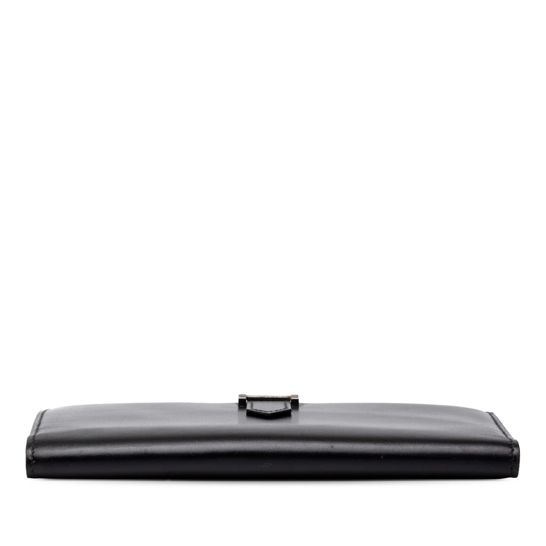 Hermès Portefeuille Box Veau Bearn Box Noir – vue 3 – GABY PARIS
