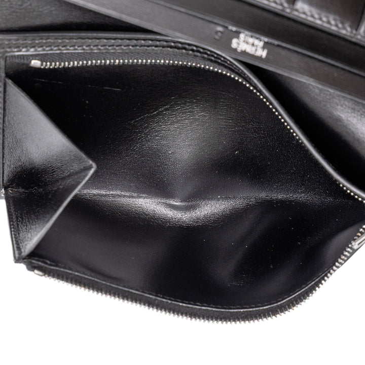 Hermès Portefeuille Box Veau Bearn Box Noir – vue 4 – GABY PARIS