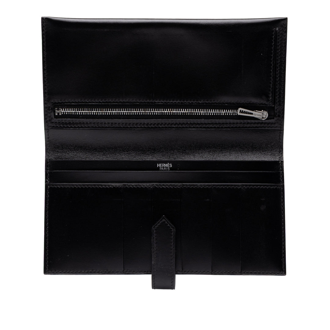 Hermès Portefeuille Box Veau Bearn Box Noir – vue 8 – GABY PARIS