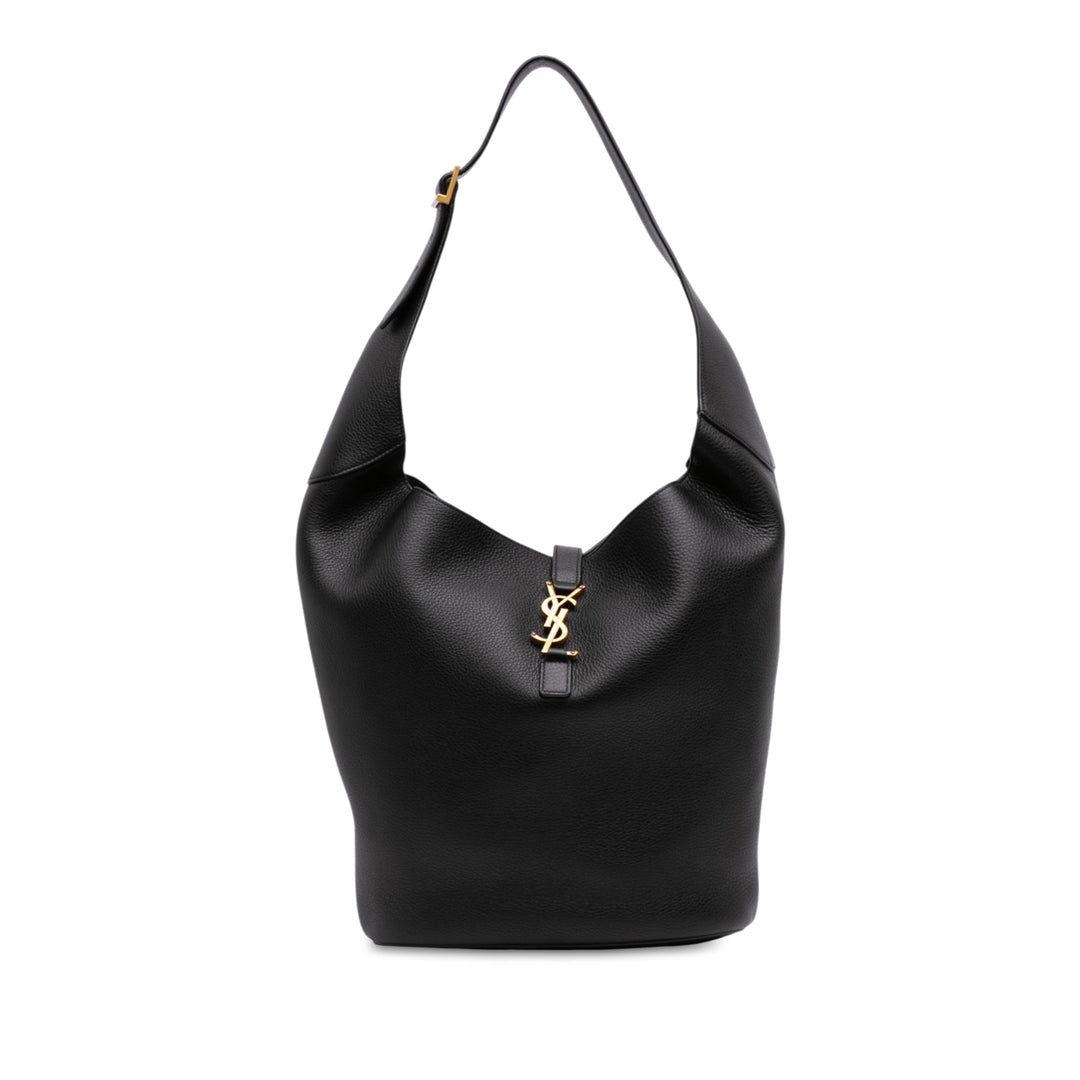 grainé Le 5 a 7 Hobo Cuir de veau grainé Noir