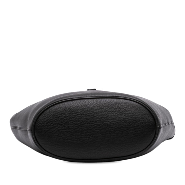 grainé Le 5 a 7 Hobo Cuir de veau grainé Noir
