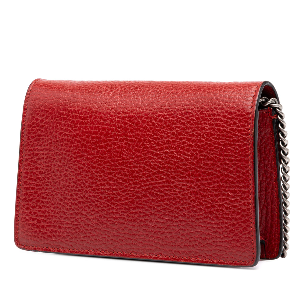 Gucci Dionysus Sac Mini Cuir de veau Rouge – vue 2 – GABY PARIS