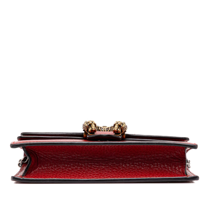 Gucci Dionysus Sac Mini Cuir de veau Rouge – vue 3 – GABY PARIS