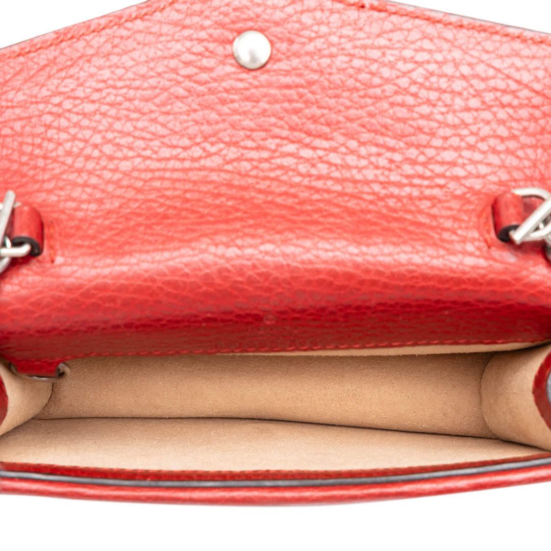 Gucci Dionysus Sac Mini Cuir de veau Rouge – vue 4 – GABY PARIS