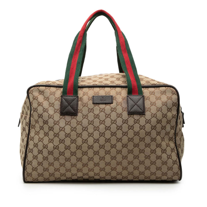 Gucci GG Toile Web Duffle Sac