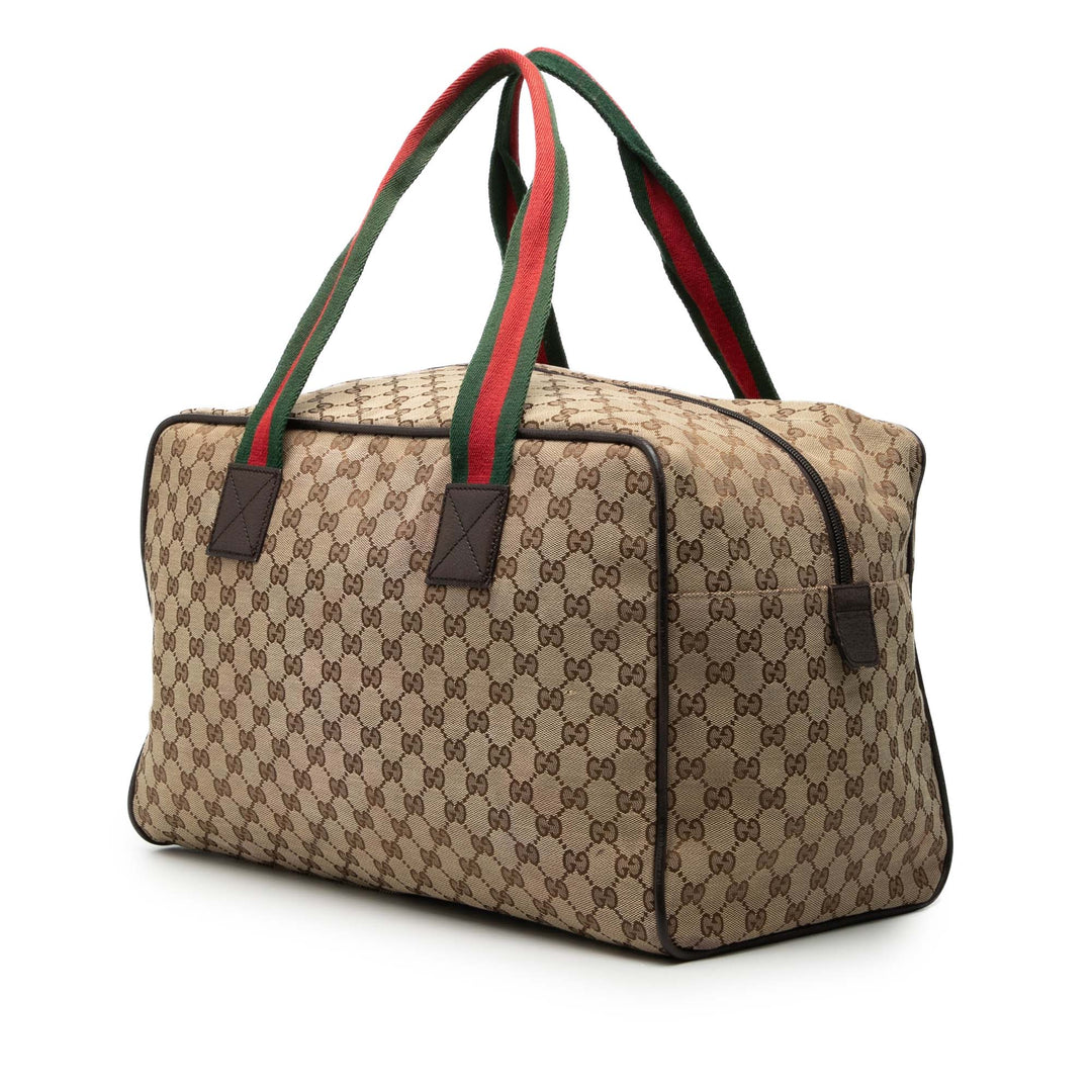 Gucci GG Toile Web Duffle Sac