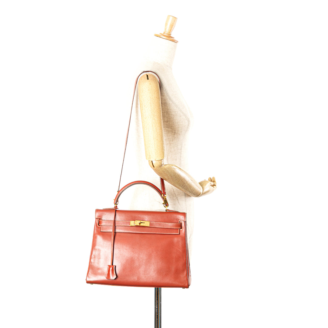 Box Calf Kelly Retourne 32 Red - Gaby Paris