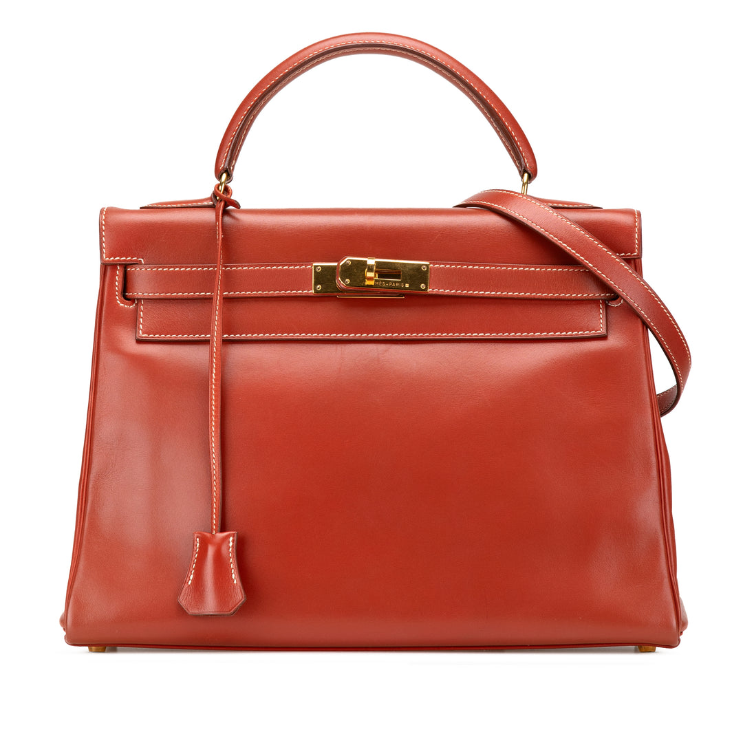Box Calf Kelly Retourne 32 Red - Gaby Paris