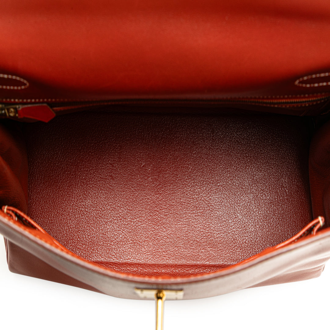 Box Calf Kelly Retourne 32 Red - Gaby Paris