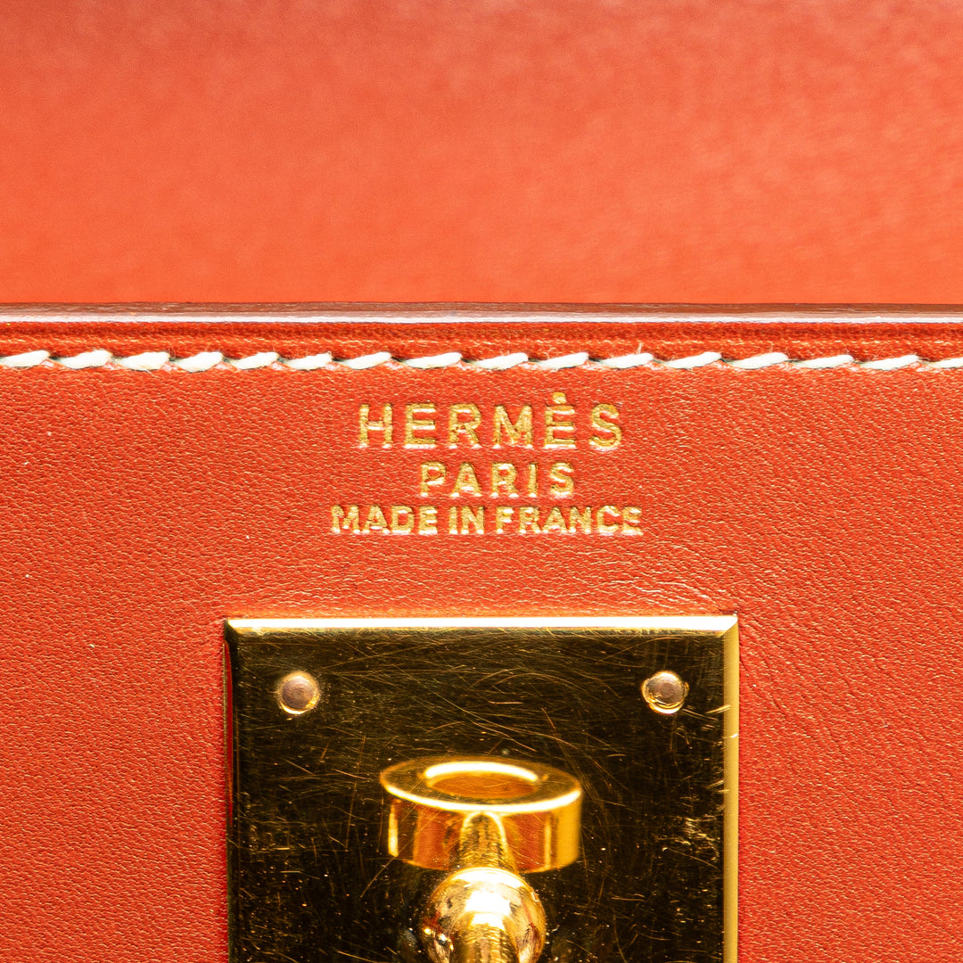 Box Calf Kelly Retourne 32 Red - Gaby Paris