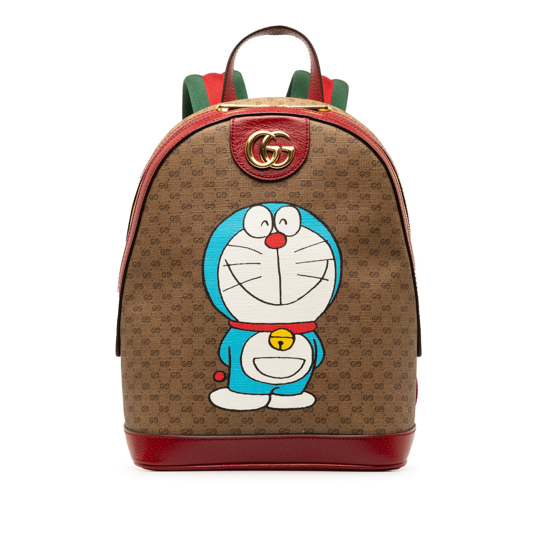 Gucci Micro GG Supreme Doraemon Backpack Brown - GABY PARIS