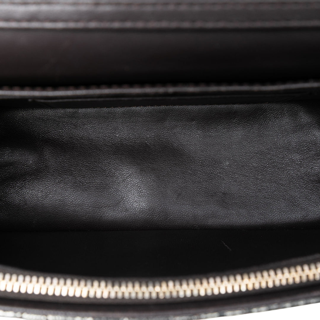 Dior Metallic froissé Cuir de veau Cannage Miss Dior Promenade Sac porté croisé
