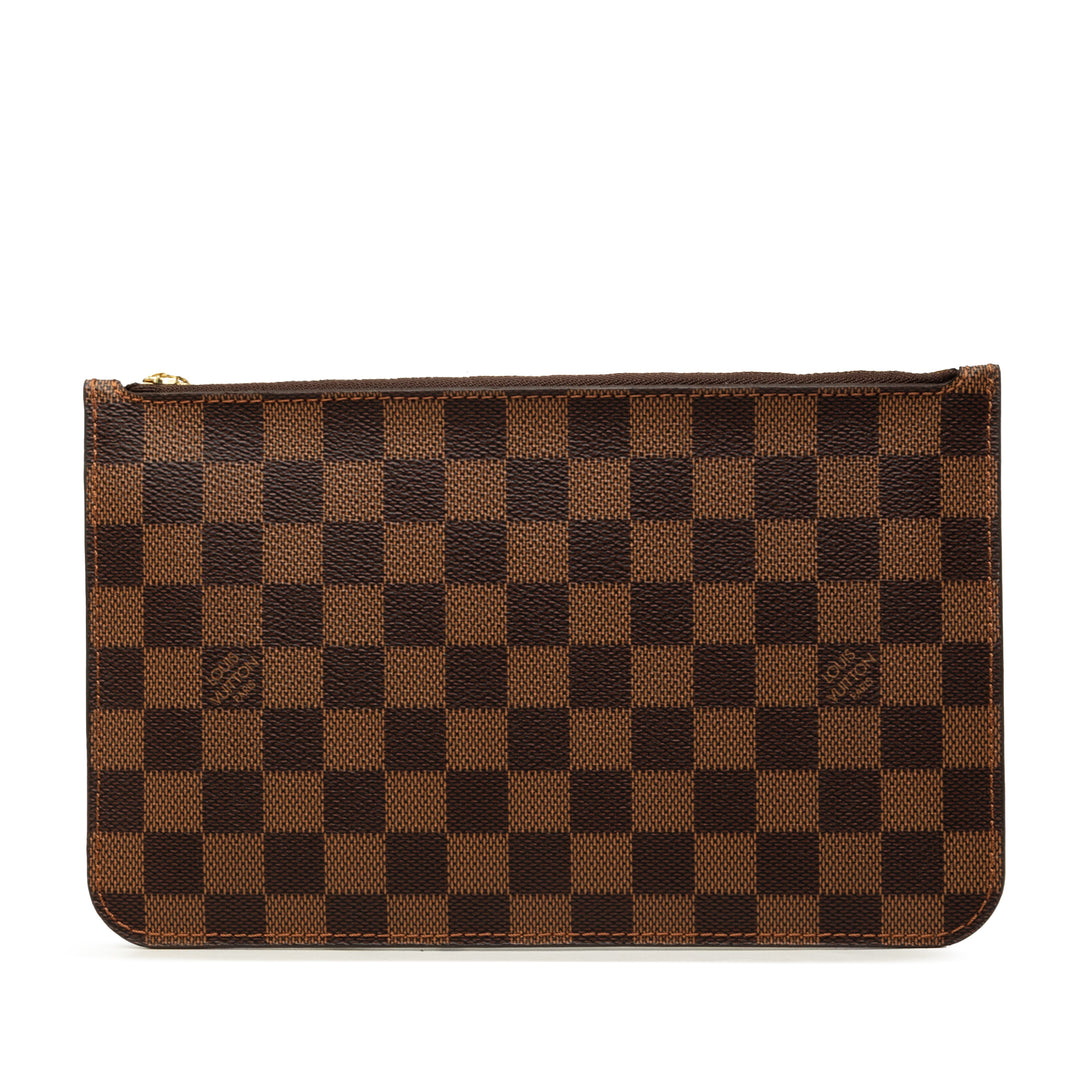 Louis Vuitton Neverfull Pochette MM Toile Damier Ébène