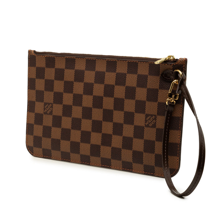 Louis Vuitton Neverfull Pochette MM Toile Damier Ébène