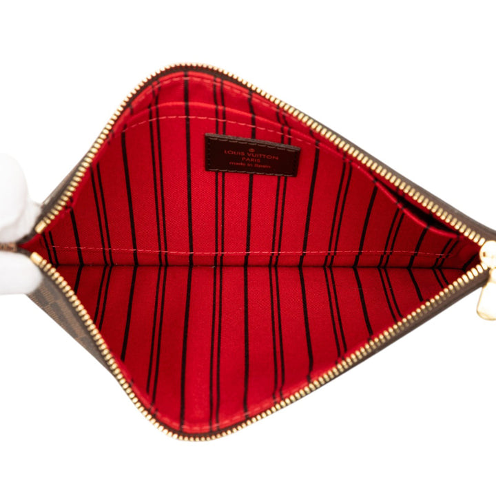 Louis Vuitton Neverfull Pochette MM Toile Damier Ébène