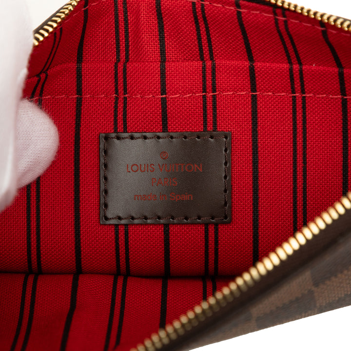 Louis Vuitton Neverfull Pochette MM Toile Damier Ébène