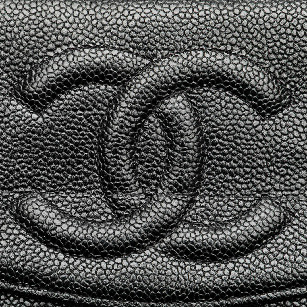CC Caviar Wallet on Chain Black - Gaby Paris