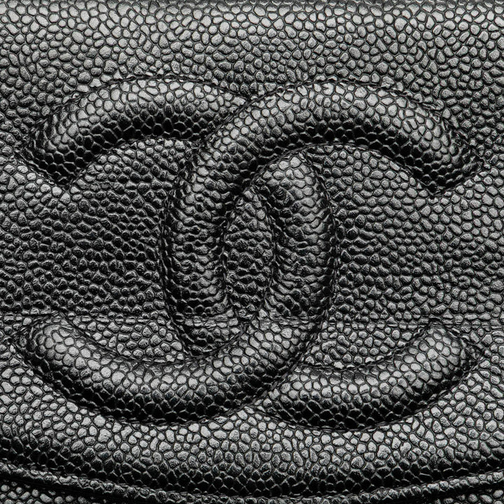 CC Caviar Wallet on Chain Black - Gaby Paris