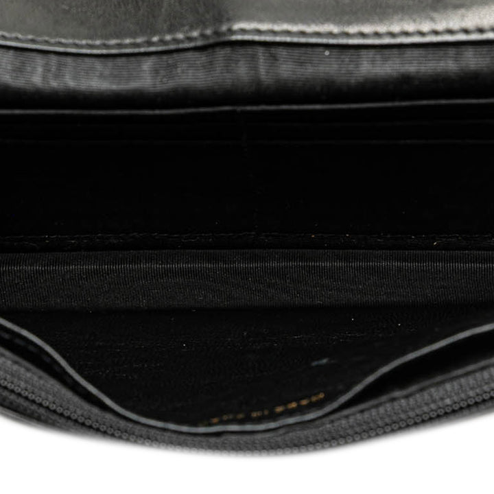 CC Caviar Wallet on Chain Black - Gaby Paris