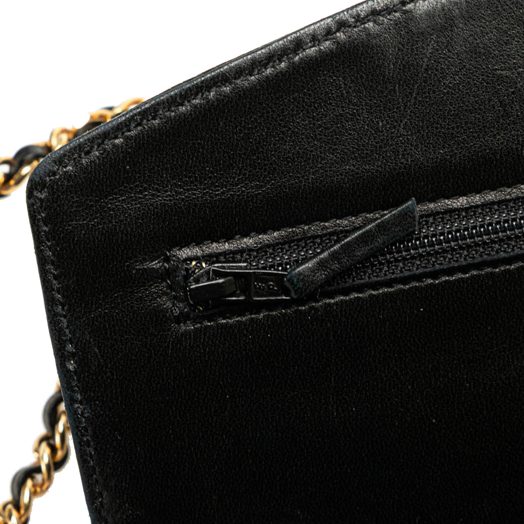 CC Caviar Wallet on Chain Black - Gaby Paris