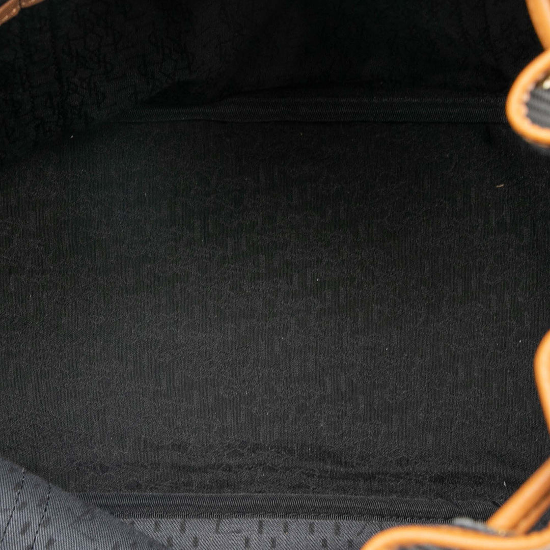 Saint Laurent Cuir à finitions Coated Toile Drawstring Bucket Sac