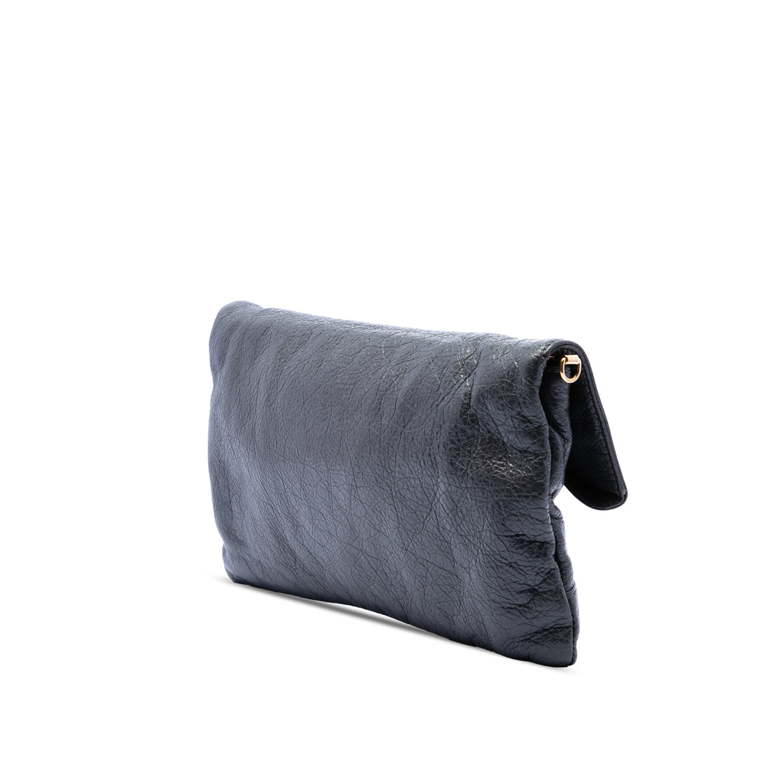Balenciaga Cuir d’agneau Motocross Giant 12 Envelope Pochette With Strap