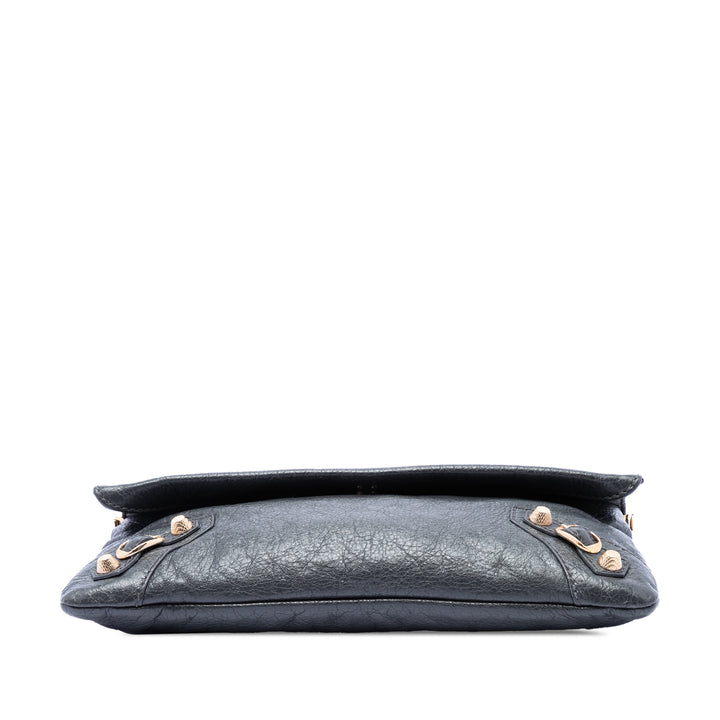 Balenciaga Cuir d’agneau Motocross Giant 12 Envelope Pochette With Strap