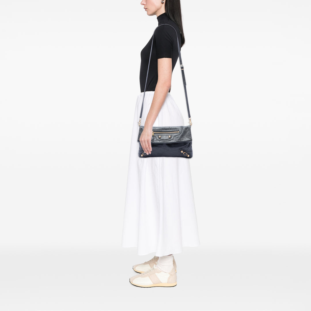Balenciaga Cuir d’agneau Motocross Giant 12 Envelope Pochette With Strap