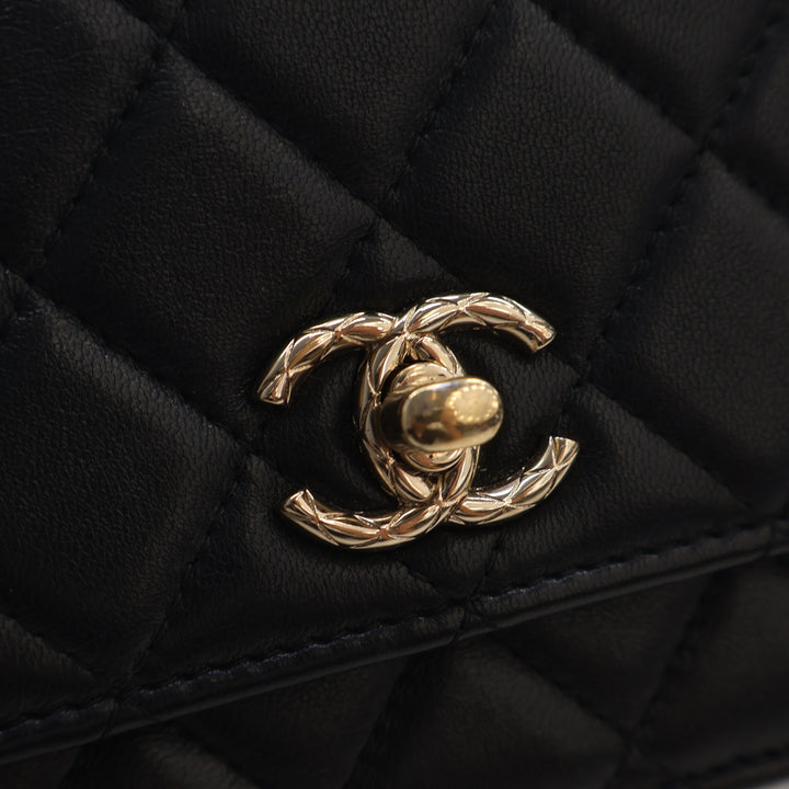Chanel Mini Matelassé Cuir d'agneau Trendy CC Wallet on Chain