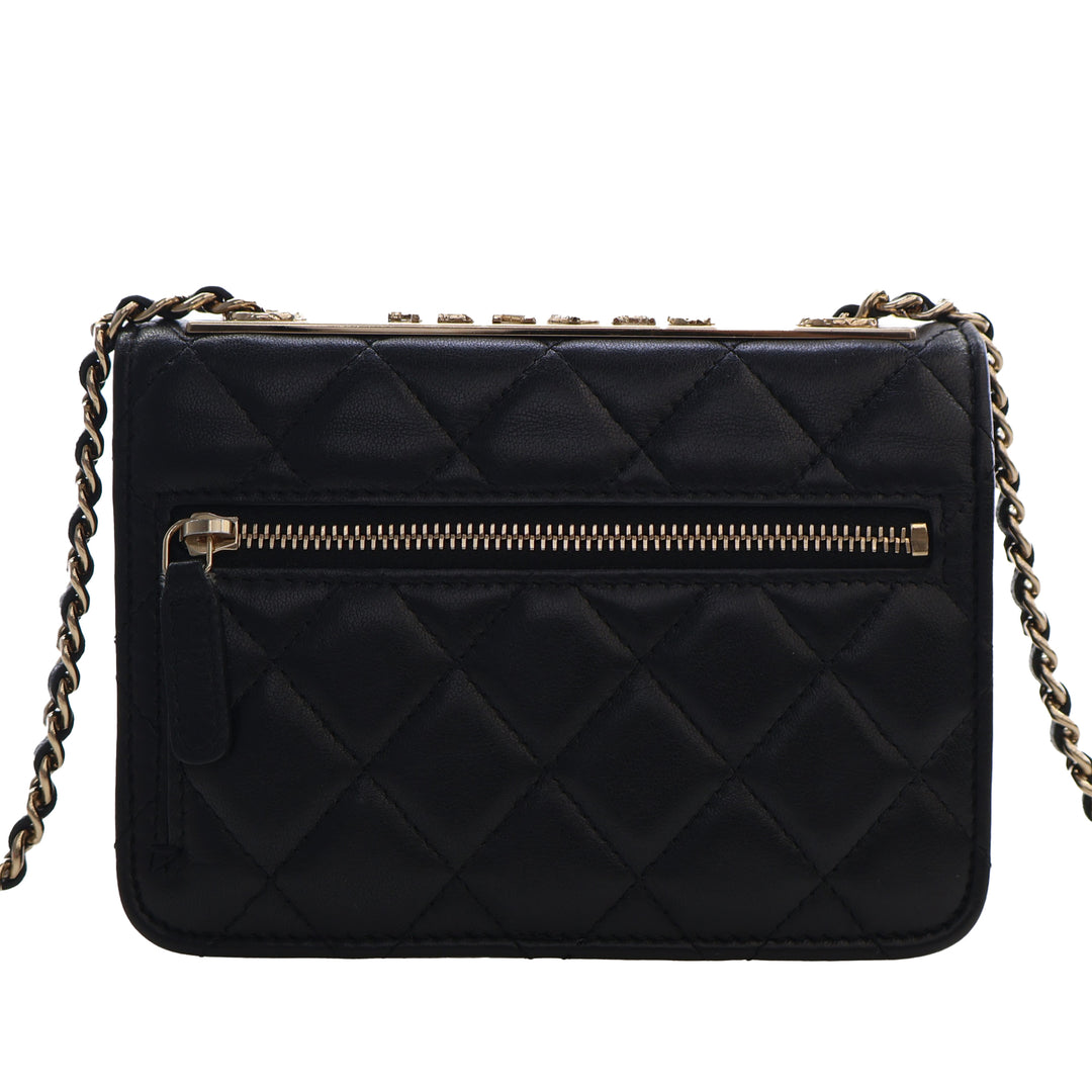 Chanel Mini Matelassé Cuir d'agneau Trendy CC Wallet on Chain