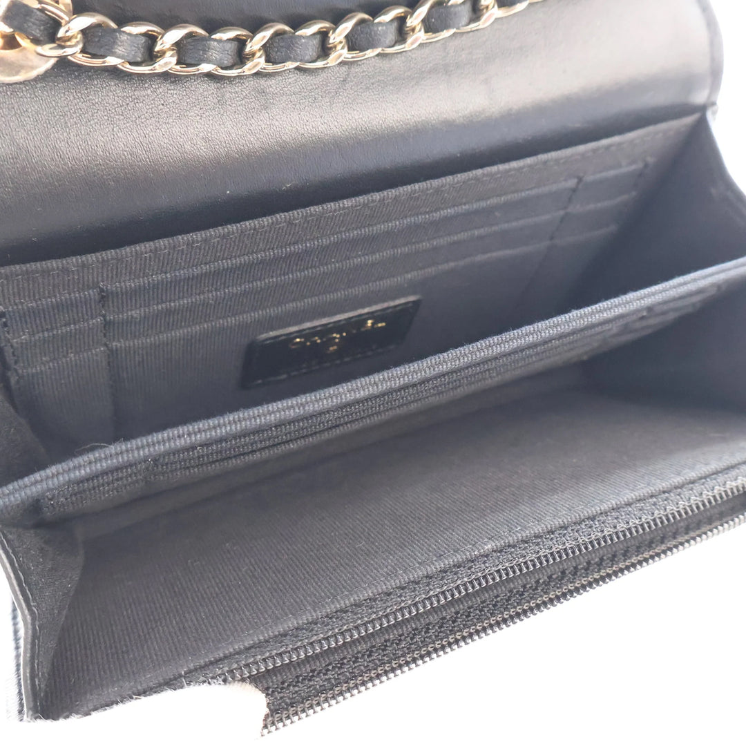 Chanel Mini Matelassé Cuir d'agneau Trendy CC Wallet on Chain