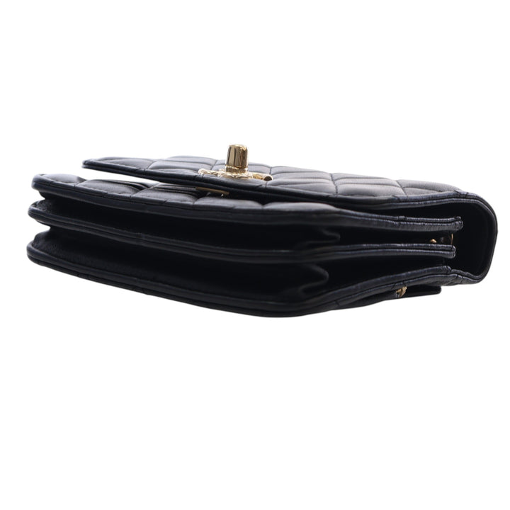 Chanel Mini Matelassé Cuir d'agneau Trendy CC Wallet on Chain