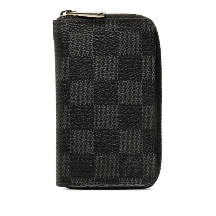 Louis Vuitton Porte-monnaie Zippy Damier Graphite Noir – vue principale – GABY PARIS