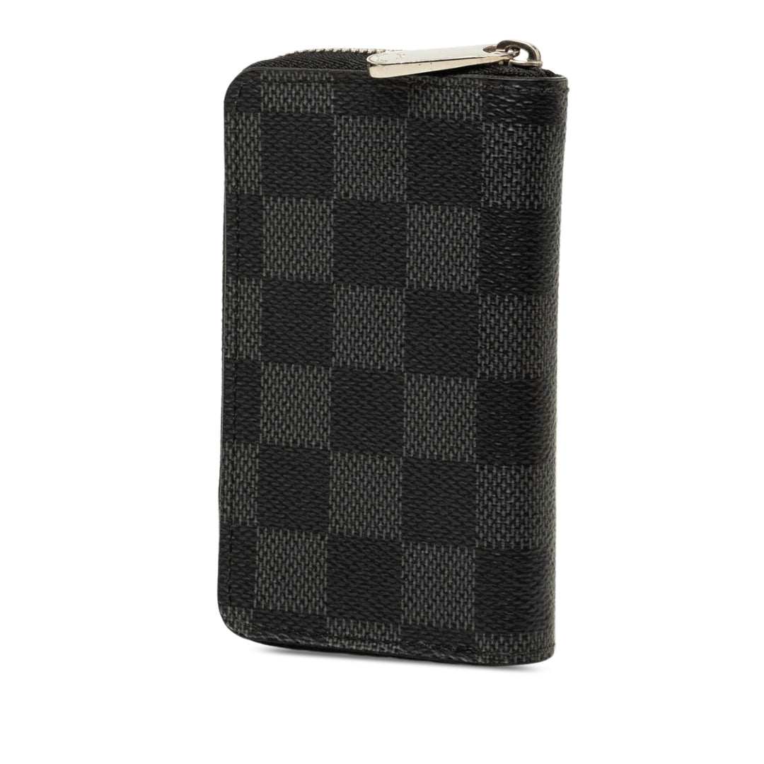 Louis Vuitton Porte-monnaie Zippy Damier Graphite Noir – vue 2 – GABY PARIS