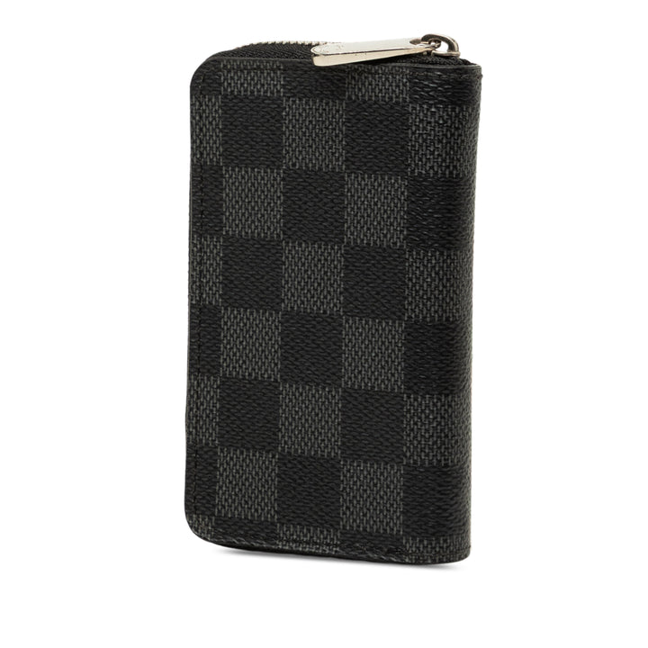 Louis Vuitton Porte-monnaie Zippy Damier Graphite Noir – vue 2 – GABY PARIS