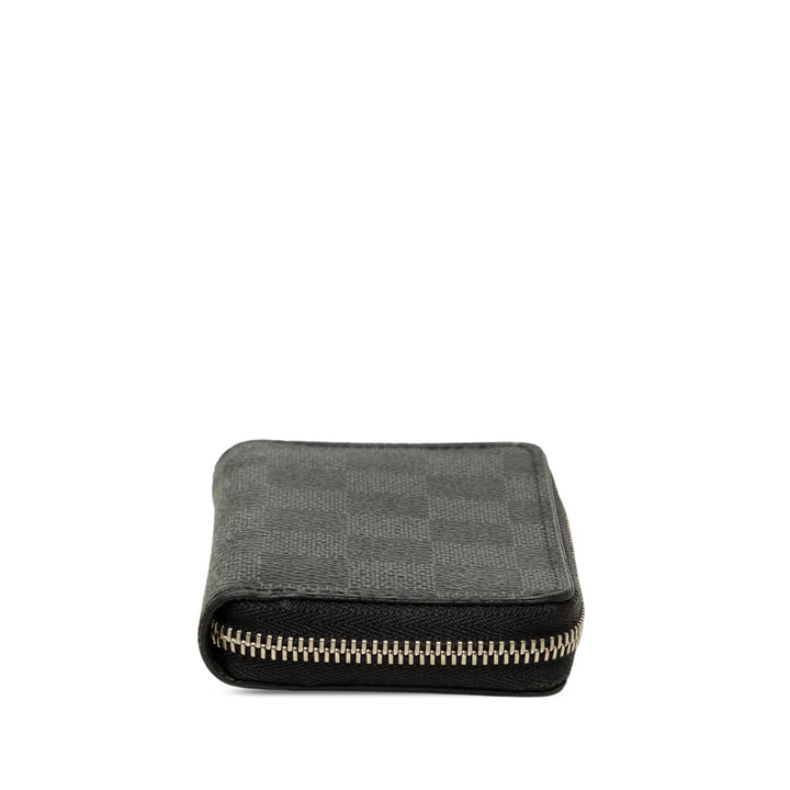 Louis Vuitton Porte-monnaie Zippy Damier Graphite Noir – vue 3 – GABY PARIS