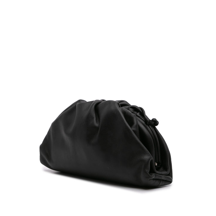 Bottega Veneta Cuir d’agneau The Mini Pochette Sac porté croisé Noir