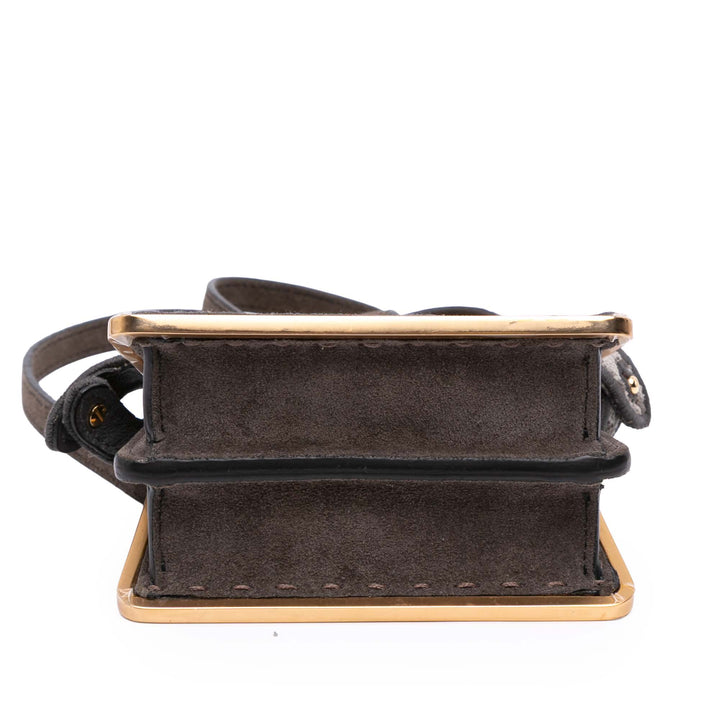 Fendi Nano Zucca Cashmere Peekaboo ISeeU Maxi Handle Bag Gris – GABY PARIS Authentique
