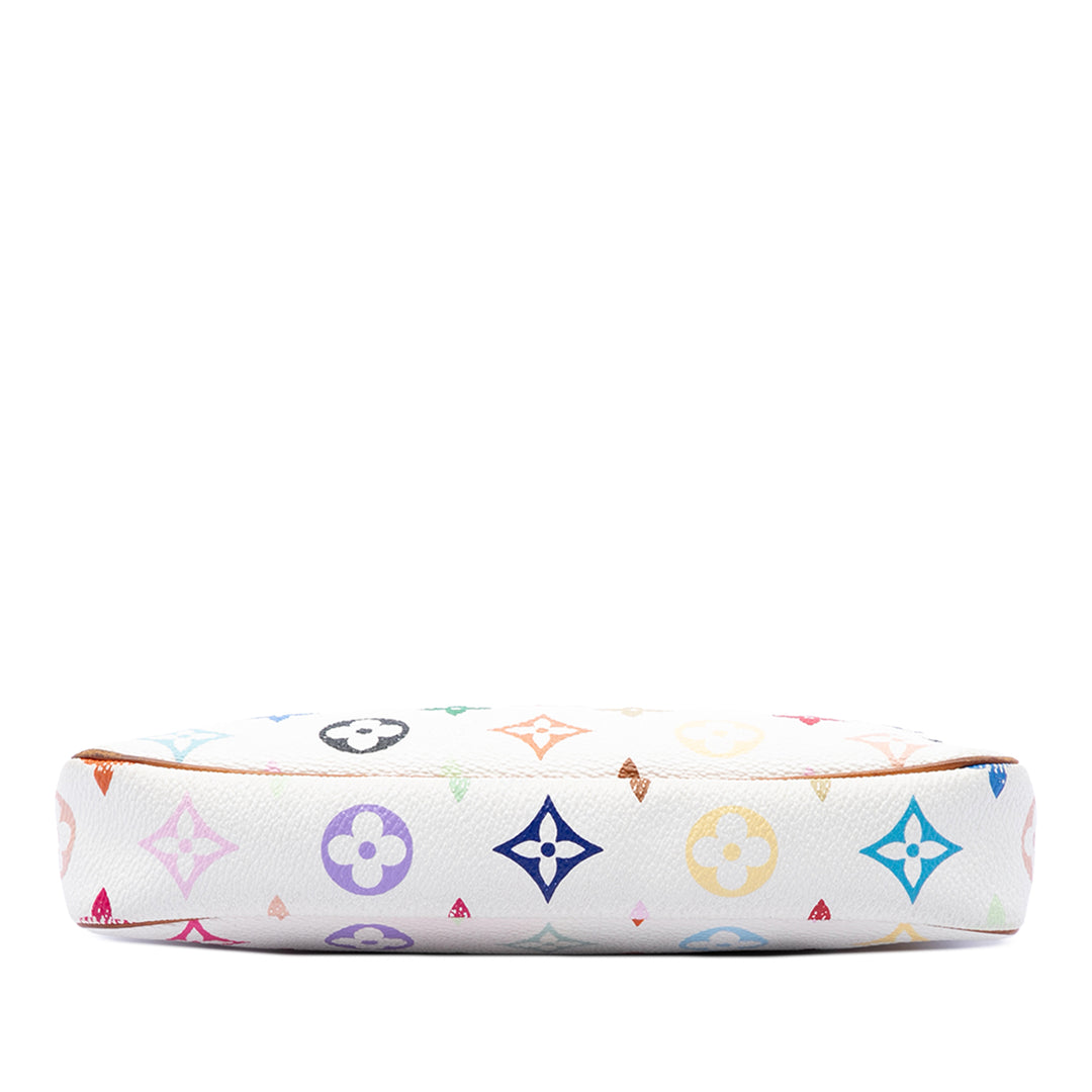Louis Vuitton Pochette Accessoires Monogram Multicolore Blanc