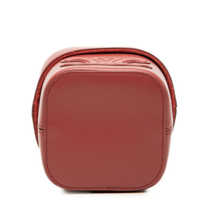 Celine Sac bandoulière Triomphe boîte Petit Cuir de veau Rouge – vue 3 – GABY PARIS