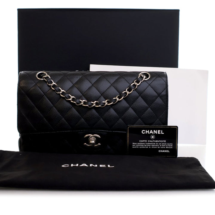 Chanel Medium Classic Caviar Double rabat