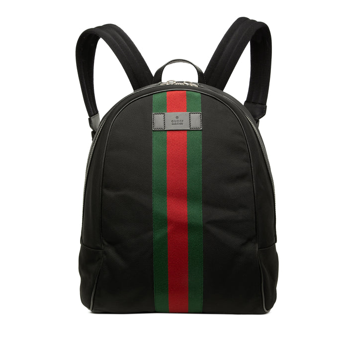 Gucci Sac à dos Techno Web Noir – vue principale – GABY PARIS